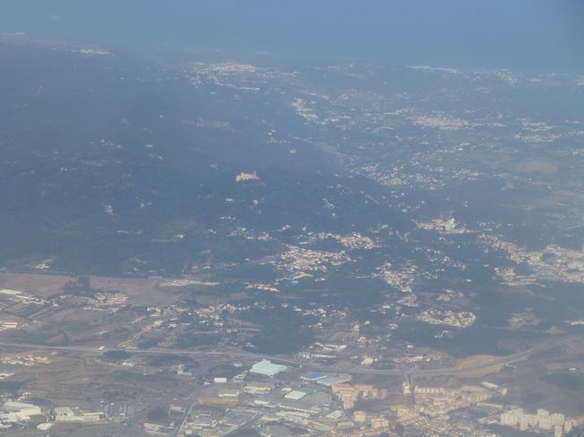 眼下にシントラの街が見えます。