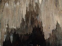 次は沖縄ワールドへ向かいます。
ナビ通りに道を進みますが、「本当に大丈夫？」と思うような
道です。ほかのレンタカーも見当たりません。

30分弱でようやく到着。

まずは玉泉洞を散策します。

歩道を歩いていても上からポタポタと水がたれてきて、子供が
「頭に鍾乳石ができちゃう」と嫌がってます。

長い年月の芸術です。