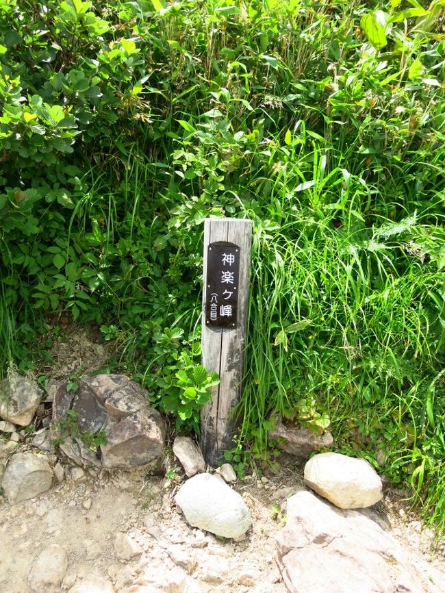 神楽ヶ峰　12:58<br />ここは八合目。2030mの小ピークである。