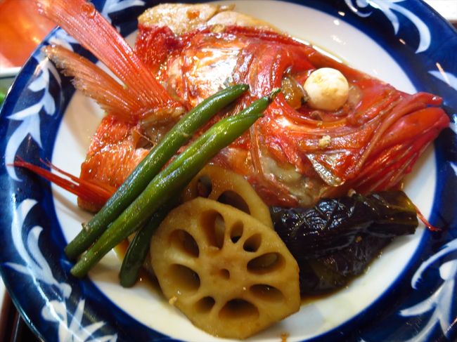 夕食は父と3人で。