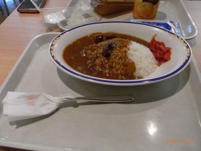 よしくんは朝カレー！<br /><br />数口もらったけど、おいしい!(^^)!<br /><br />胃腸も絶好調♪