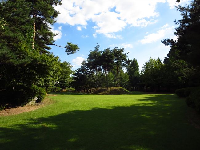 ここ、留学時代は運動場のような野原のような場所でした。ブランコがあって、一年先輩の男子学生から夕方一緒に乗ろうぜって言われて逃げた思い出があります…(-_-;)