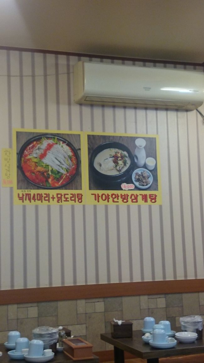 ここの店は この二品で勝負してますね  味に 自信有りかな？ 乙支路3街駅 ホリデインエキスプレスの真裏の カヤ参鶏湯 因みに 真横 ロッテのホテル 新築で 建ててましたよ