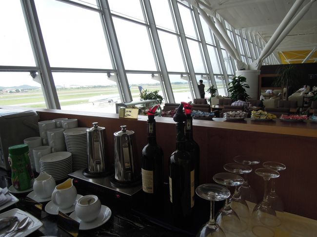 で、帰りもビジネスです。だからラウンジも利用できます。