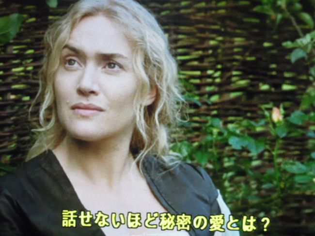 これは「ヴェルサイユ宮殿の庭師」<br />お食事をいただきながら、鑑賞しました。<br />ケイト・ウィンスレット、綺麗ですねえ。<br />ヴェルサイユのお庭も、貴族のドレスも素敵でした。<br /><br /><br />「許せないほど秘密の愛とは？」<br />うーん、その後のセリフは・・・劇場でどうぞ！