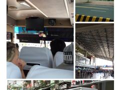 ■空港から出られない！

    路線バスに乗ろうと国内線ターミナルへ
    しかし、いくら探しても路線バス乗り場  
    が分からない。

    しかたなく、ミニバスに乗ることに。
    客引きに料金を確認、４ドルとのこと。
    ドルはないと告げると10万ドン
    とのこと。
    後で換算してみるとドルの方が得の
    ようだ。

   １時間ほどでホテルの近くまで到着。
   どうやら一番最後に降ろされたようだ。

