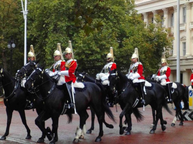 衛兵交代をみにバッキンガムへ向かいましたが、突然の雨に打たれ写真に残せず。