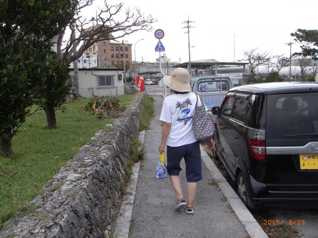 おなかは満足で石垣港に歩いて行くよ。<br /><br />徒歩で10分くらいかな〜