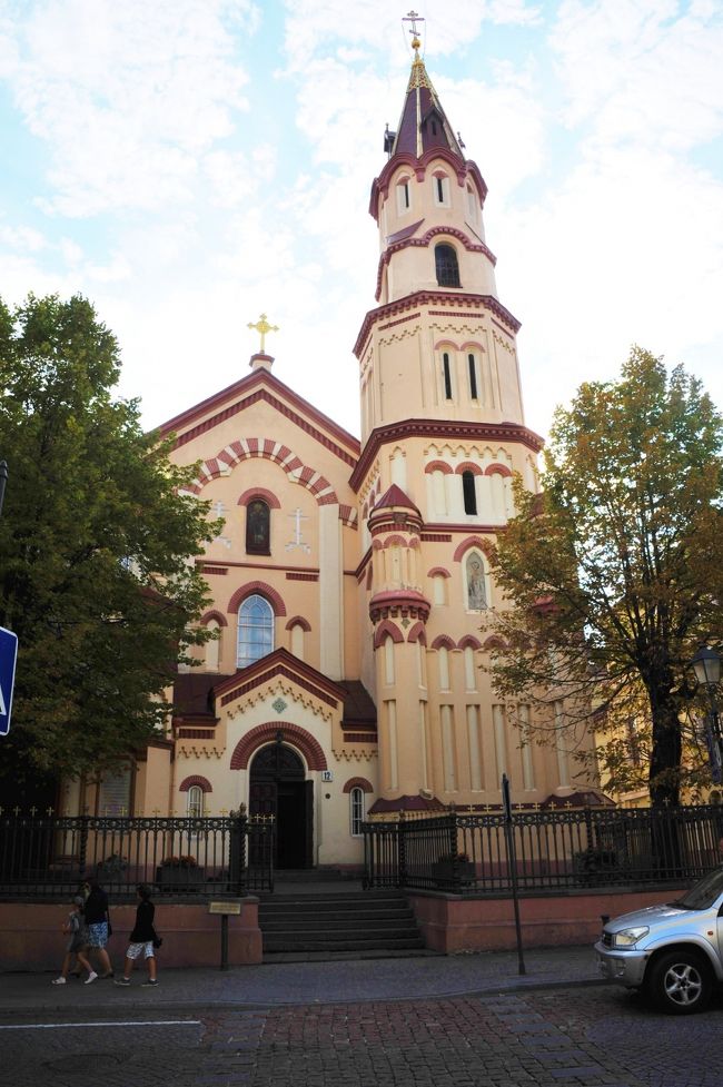 ちょうどヴィリュニス大学の裏手になります。