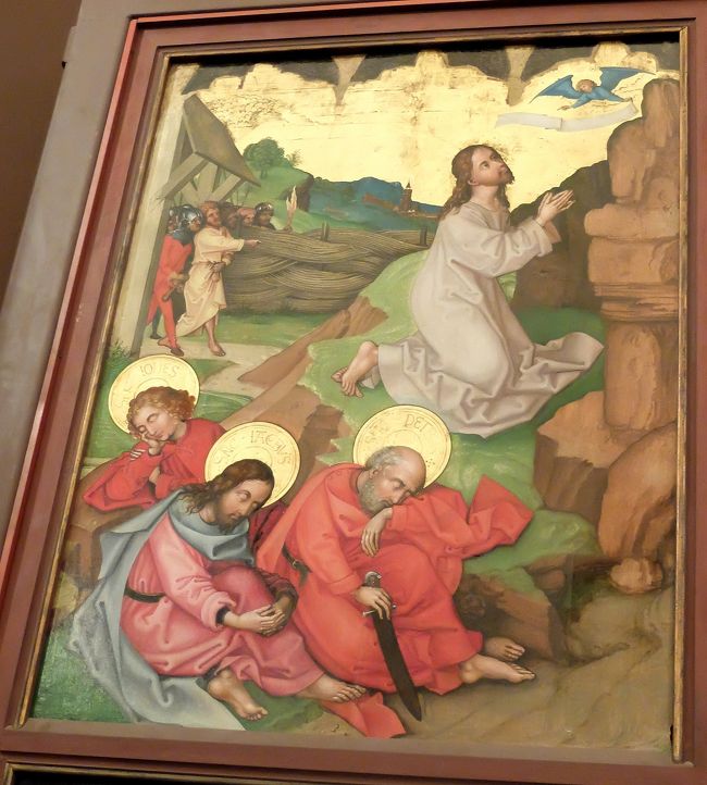 2015.4ライン・アルザス旅行29‐ウンターリンデン博物館の至宝2　 Schongauerのイエスの生涯の祭壇画