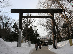 円山の森の中にある北海道神宮。境内も広く、鳥居をくぐってから本殿までも結構な距離があります。