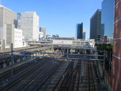 大崎駅。大崎陸橋から。