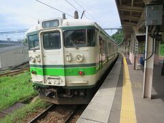 11:22　越後川口駅に着きました。（小出駅から12分、会津若松駅から5時間22分）