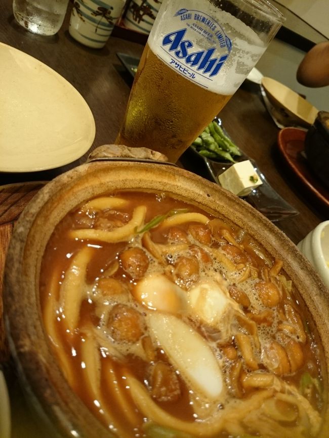 予想以上の広さだった東山動物園を歩き回ったあとは、名古屋名物の味噌煮込みうどん。<br />山本屋本店にて。<br />くせになりそうなコク！美味しかった！！