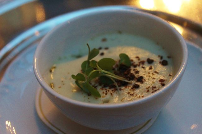 アスパラのスープ<br />美味