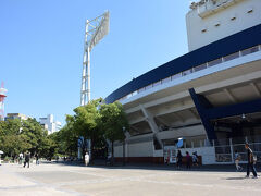 横浜ベイスターズの本拠地、横浜スタジアムです。 