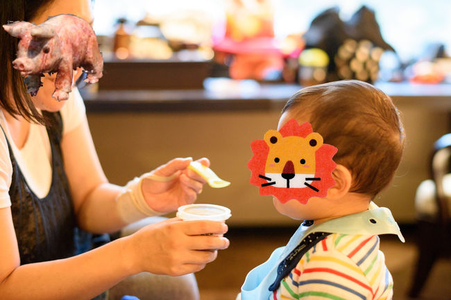 お店でずっと寝てたたむすけはホテルに帰ってディナー。