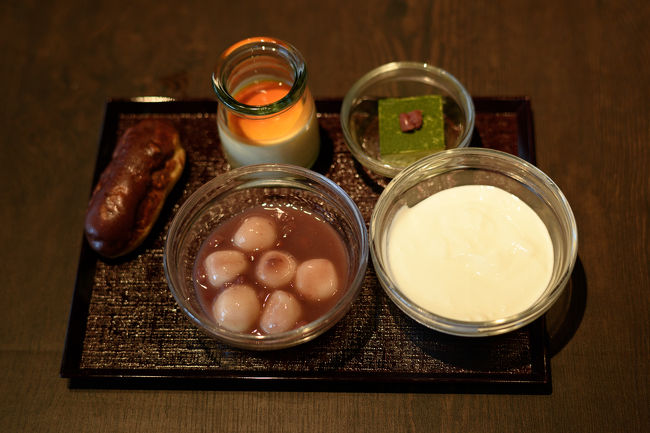 朝からスイーツも充実。