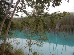 青い池。