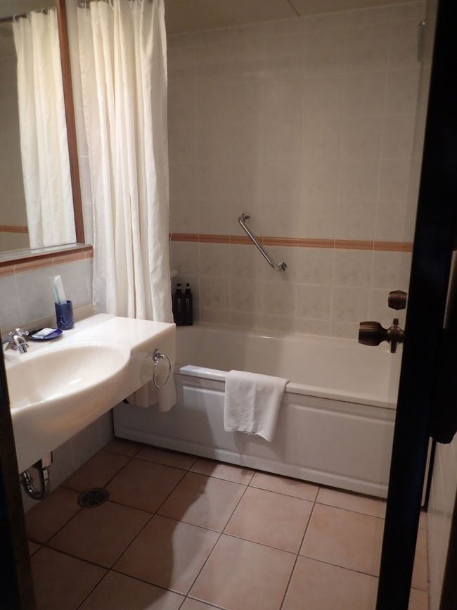 バスタブに浸かって疲れもとれます