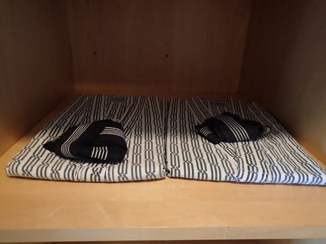 ホテルでは珍しい浴衣がありました