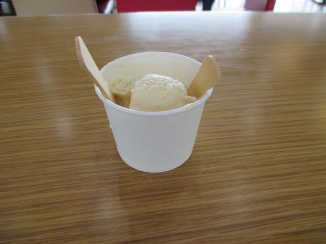 バニラアイスでお口直しです。