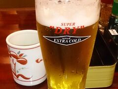 成田空港で一杯。