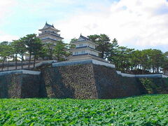 長崎へ１泊２日の小旅行。初日は島原です。まずは島原城。蓮に囲まれた立派なお城です。