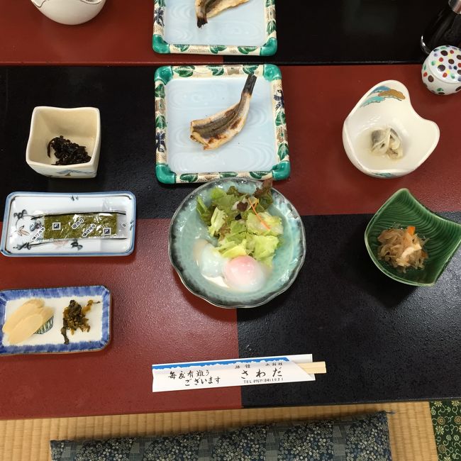 朝ごはんです。<br />なんか、ほっとする朝ごはん。おいしかったです。