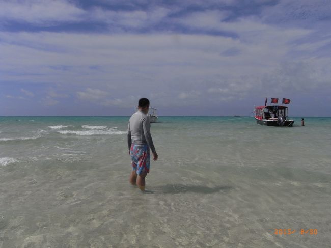 よしくん背中と船(*^-^*)