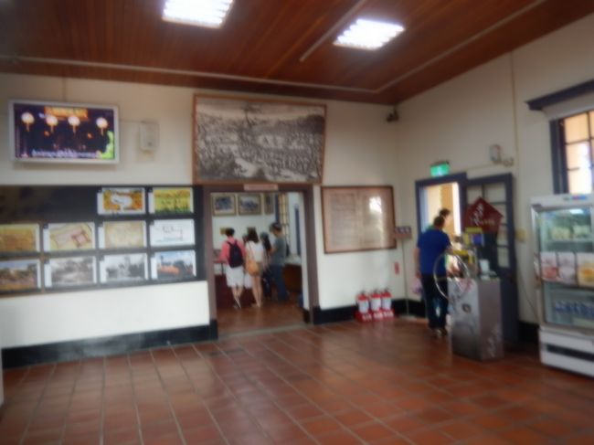 安平古堡の史跡記念館展示室内