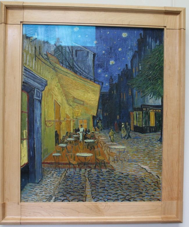 オランダ、クレラー・ミュラー美術館。ゴッホの夜のカフェテラス