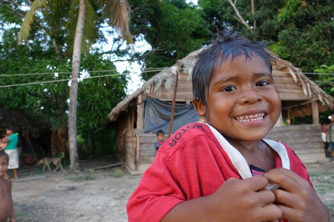 地元の子供たち