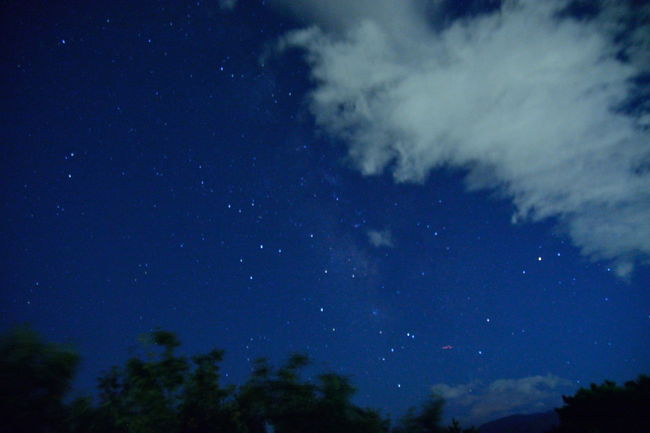 空を見上げると、なんと満天の星空が。