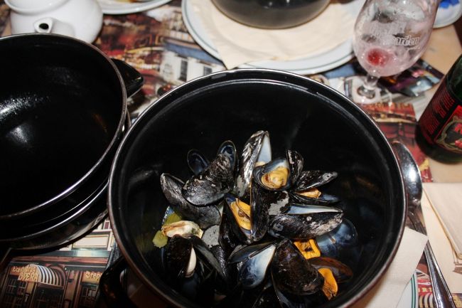 ベルギー、ムール貝の料理