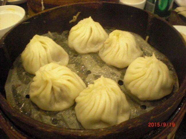 上海小籠包。少し大きめで皮がチョット厚めかな・・でもとてもジューシーで美味しかったです