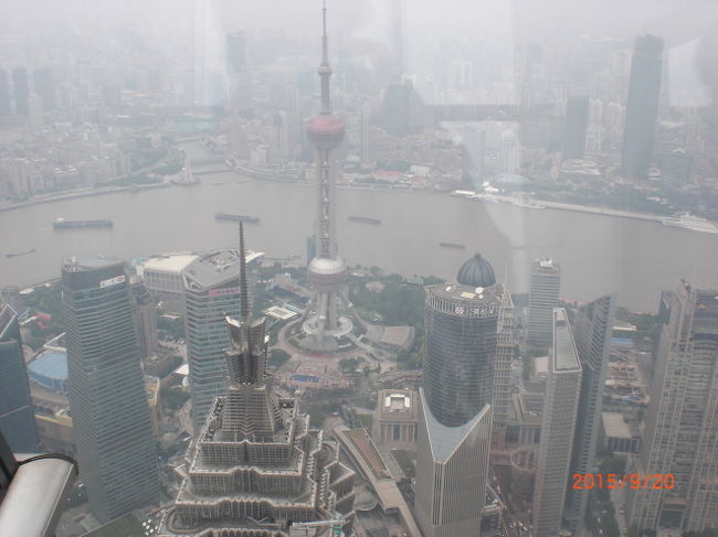 ガイドブックでよく見る上海の景色が、目の前に広がってます