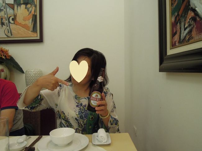ツアー最後のお食事です。<br /><br />ベトナムに来て初めてのビール。