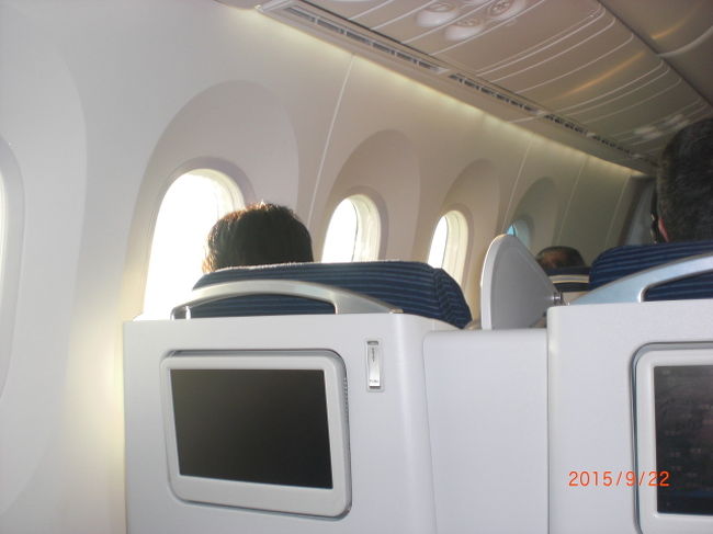機内の様子、こんな感じ
