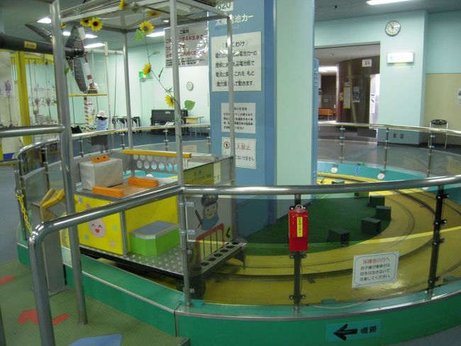 ソーラーカー。ボタンを押すと一周します