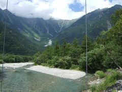 河童橋から穂高連峰