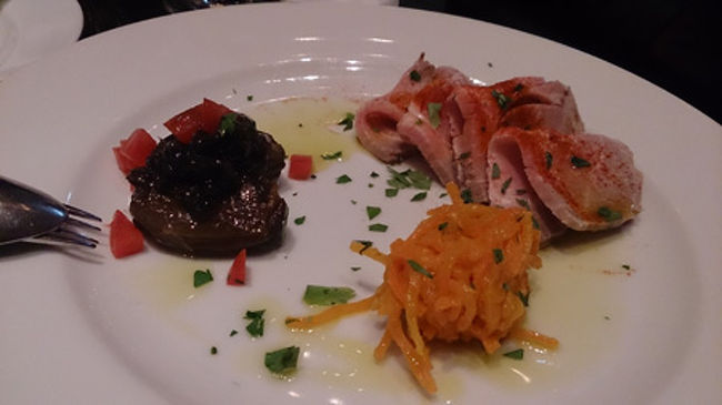 前菜の盛り合わせ<br />茄子大好きです。<br />