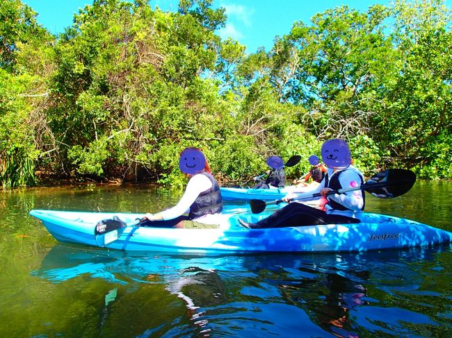 中々まっすぐ進めず、右にいったり左にいったり・・・<br />びりケツでした　笑<br /><br />ガイドさんがちょいちょい写真を撮ってくれます！<br />目前ばかりに集中してカメラに笑顔を向ける余裕がまだ無い(^▽^;)