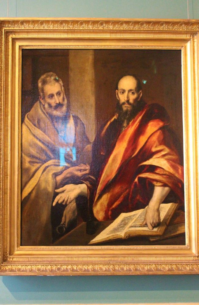 エルグレコの1580年代の作品　聖ペトロと聖パウロ<br /><br />