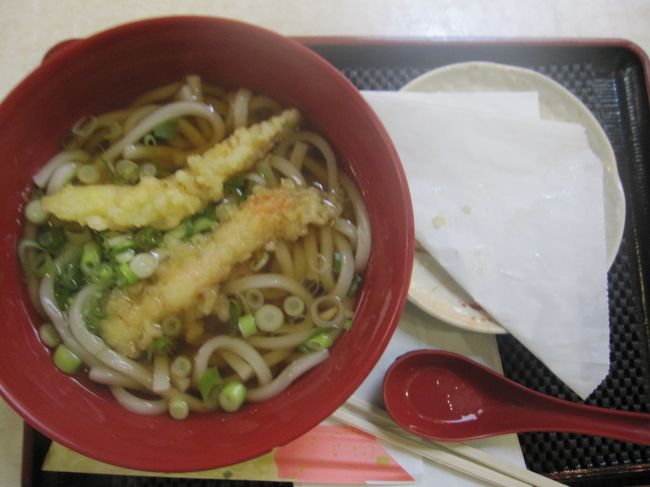 夕方になり、帰りは深夜便であり、機内食は期待できないため、日本人が多く住むガーデナ地区で夕食をとることにします。<br />　日本人が多く宿泊する、ニューガーデナホテルの向かい側にある、東京セントラルというマーケットで、てんぷらうどんを食べた。このスーパーは、ここは日本かというくらい日本人が多くいました。<br />