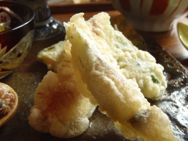 天ぷら<br />イチジクの天ぷらが意外においしい。