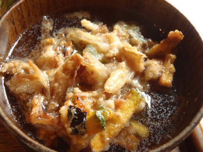 かき揚げの入ったにゅう麺