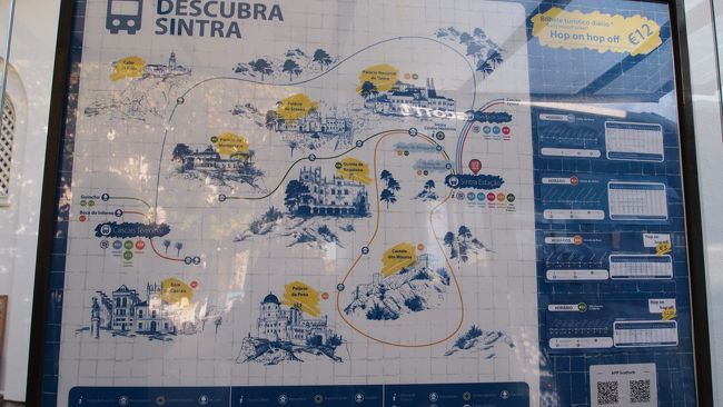 ロカ岬までのバスのルート等は駅に出ているのでとてもわかりやすい！