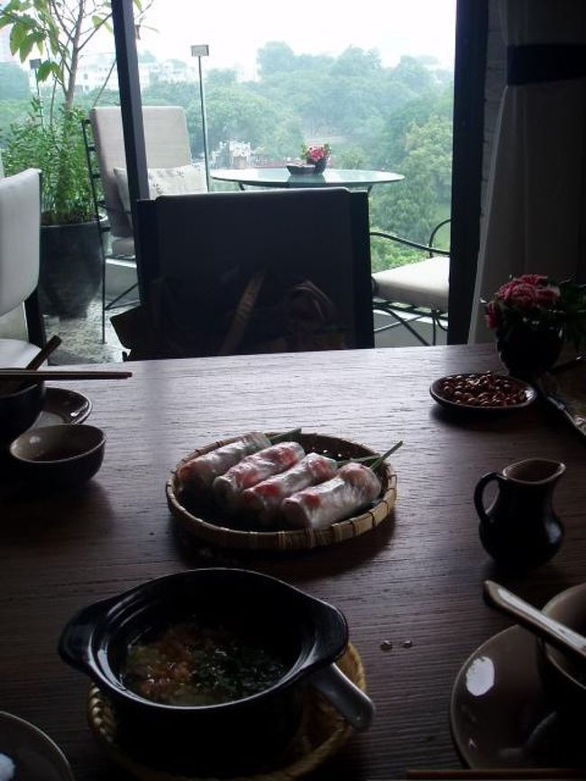 生春巻きとスープ