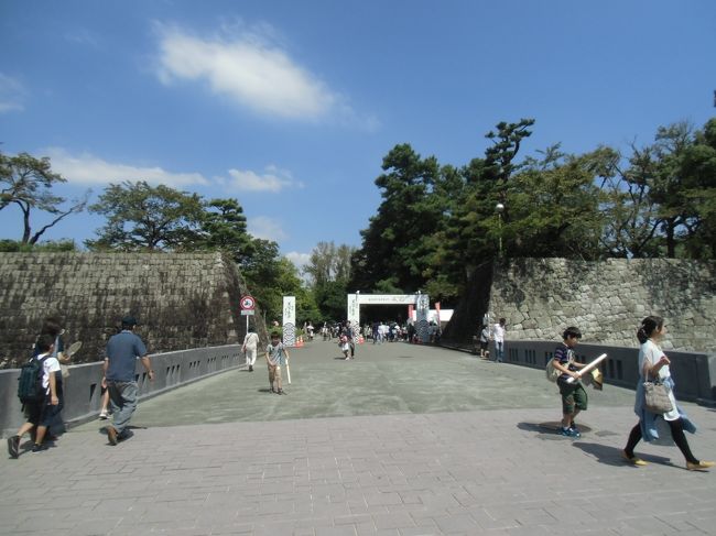 南側の城内（駿府城公園）への進入路<br /><br />但し、この進入路は後から この位置に新設されたもの<br />